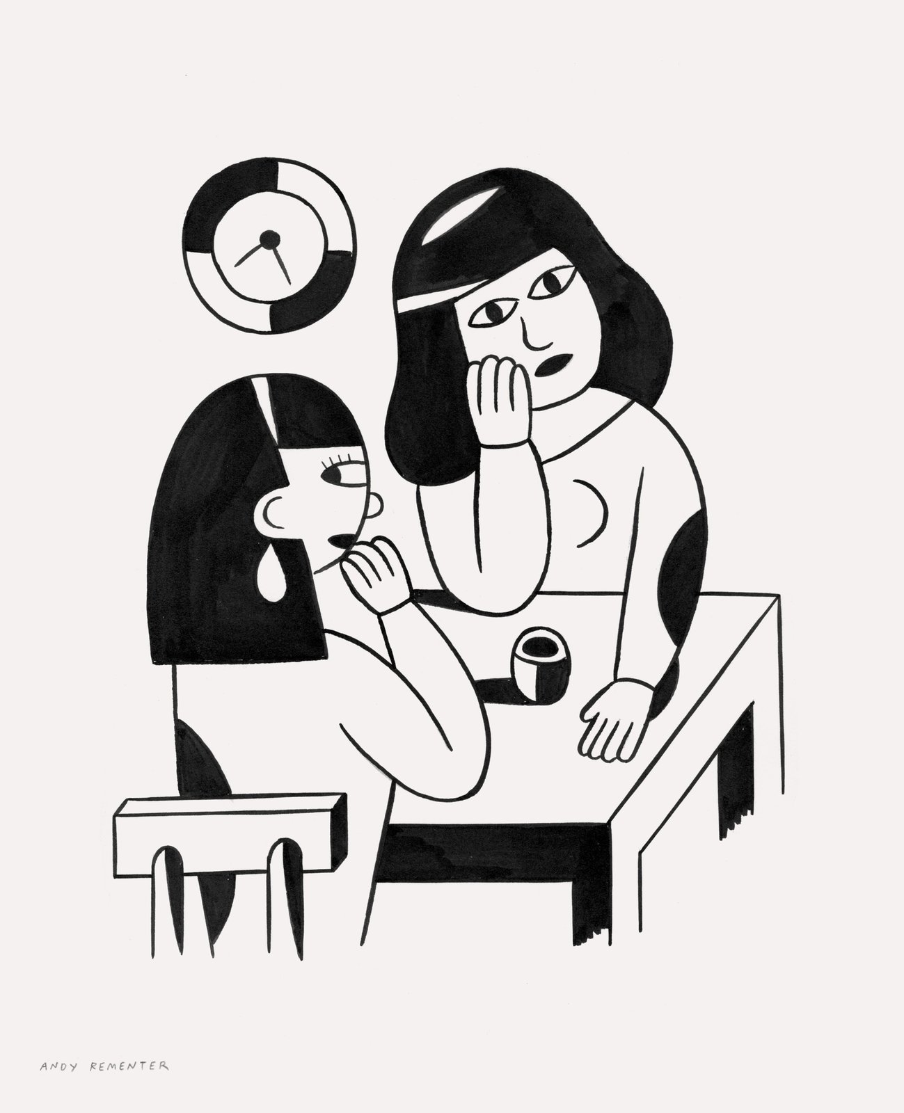 Andy Rementer \"LOVE YOU\" screenprint 額装付 Andy Rementer 